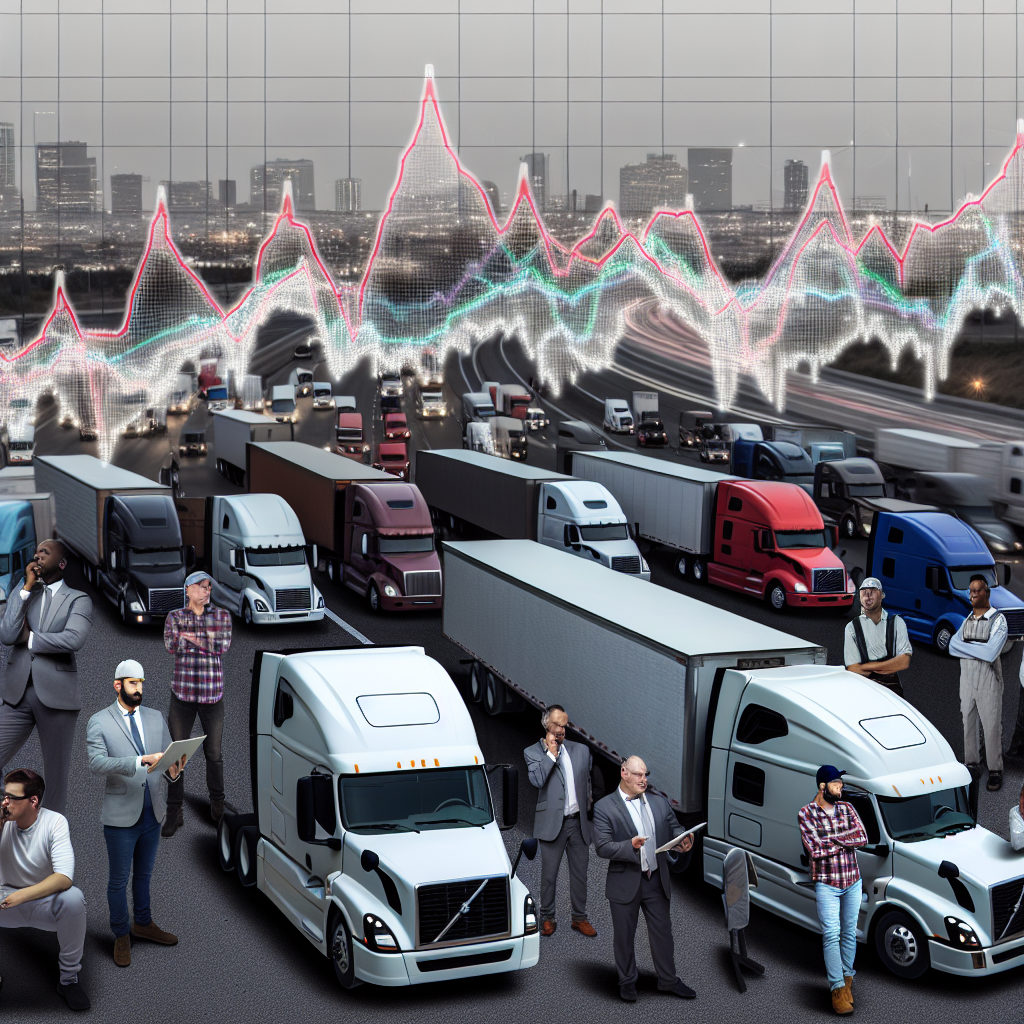 Visual representation of overcapacity in the trucking industry