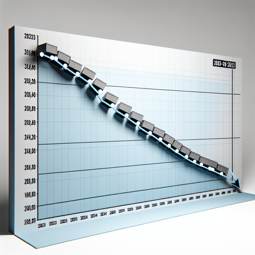 Decline Graph of Trailer Production Orders from 2023 to 2025