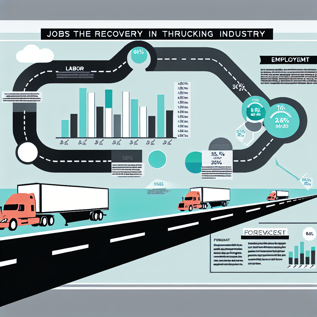 Visual representation of trucking job recovery