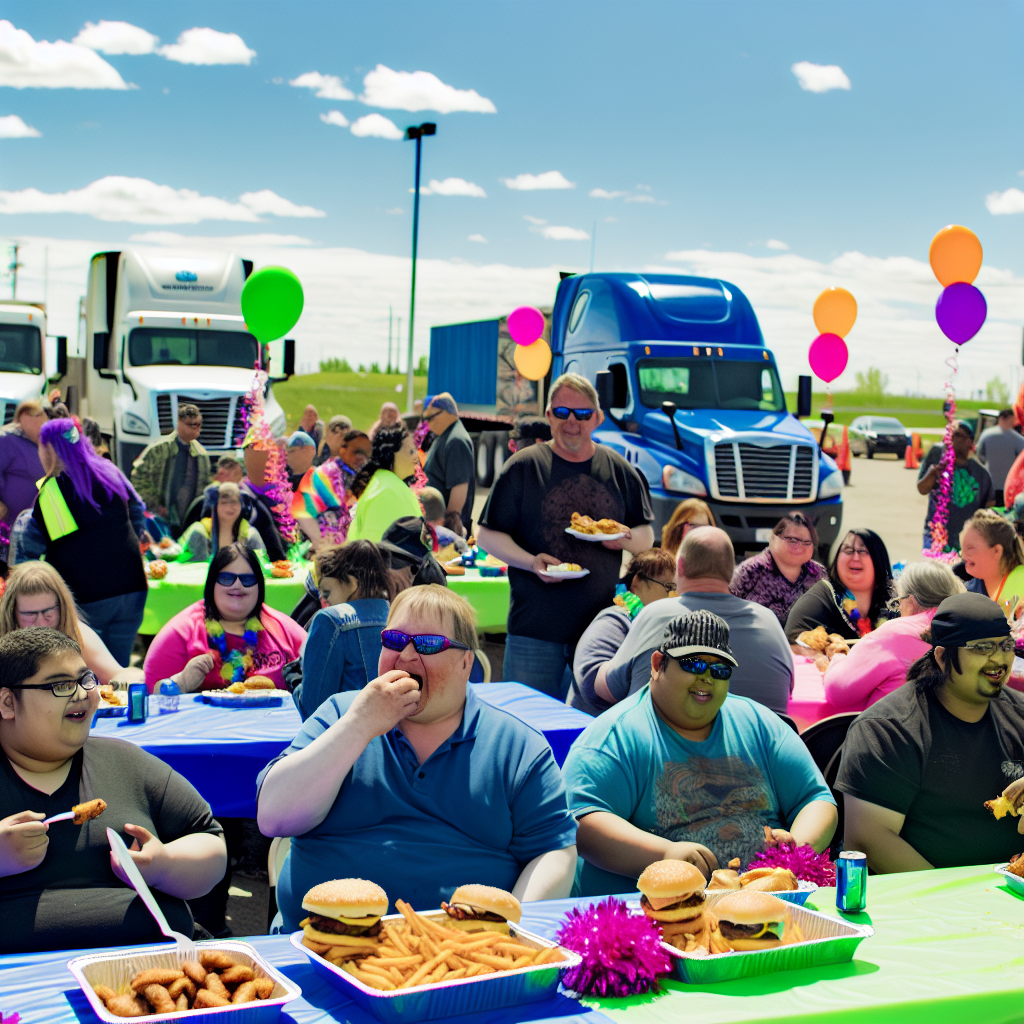Burgers and samosas served at appreciation event