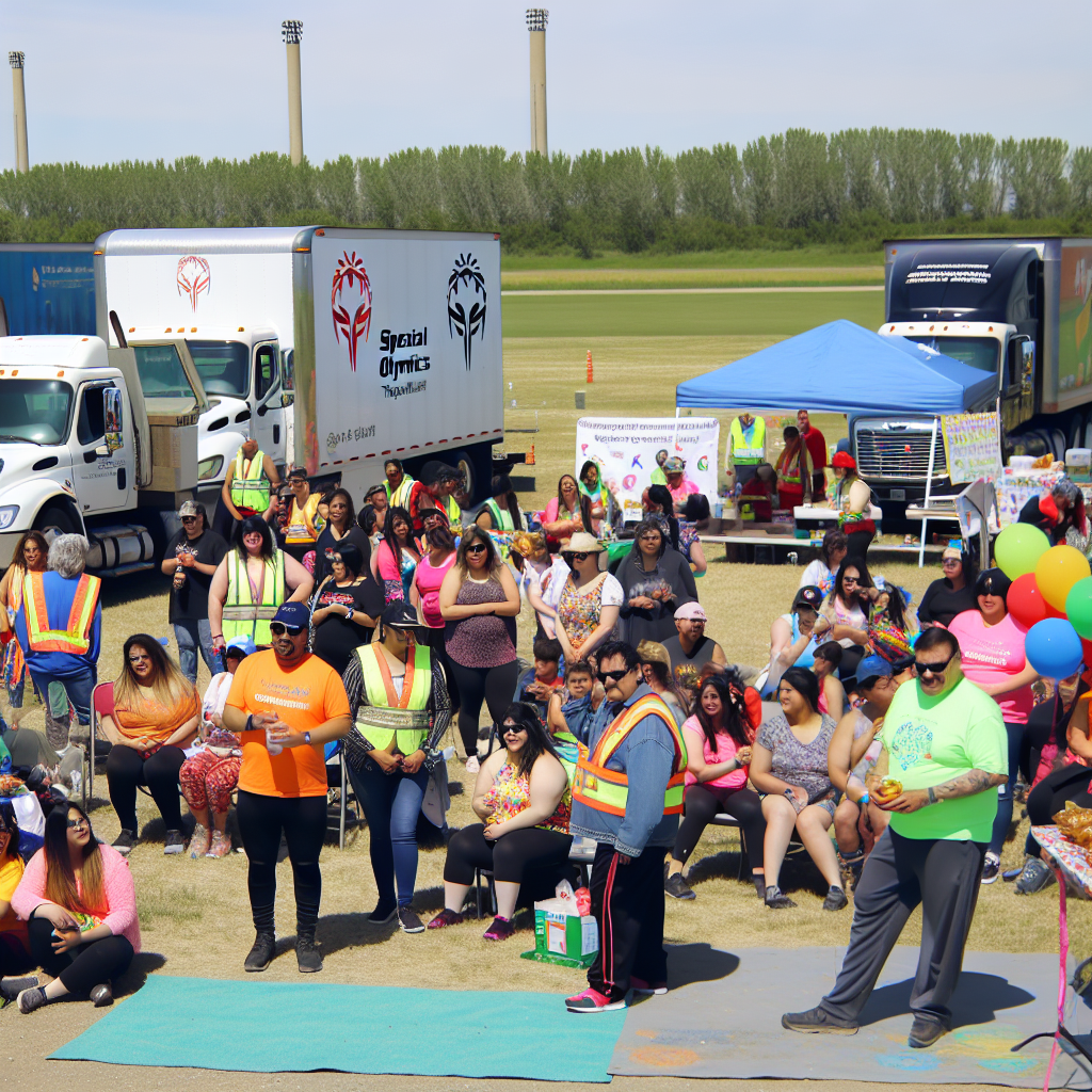 Participants in fundraising event