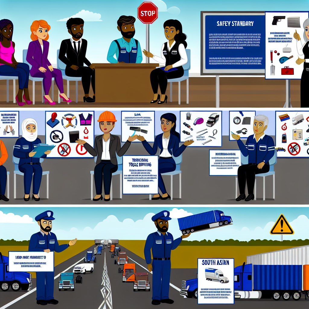 Visual representation of safety standards in the trucking industry