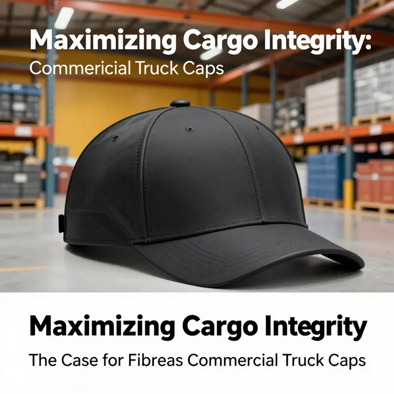 Illustration showcasing the benefits of fiberglass truck caps in a professional setting.