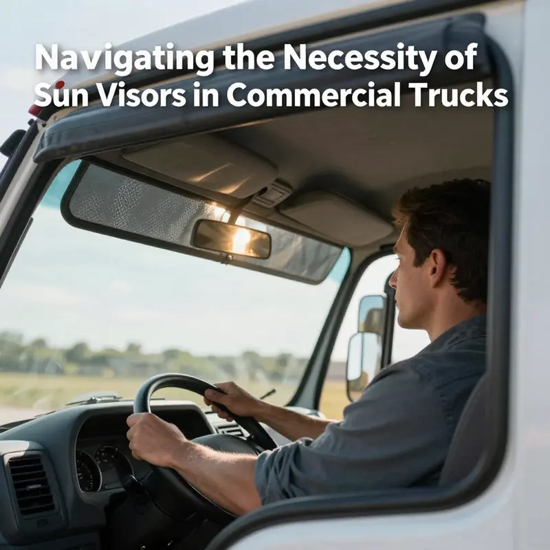 An overview of commercial truck regulations concerning sun visor requirements.