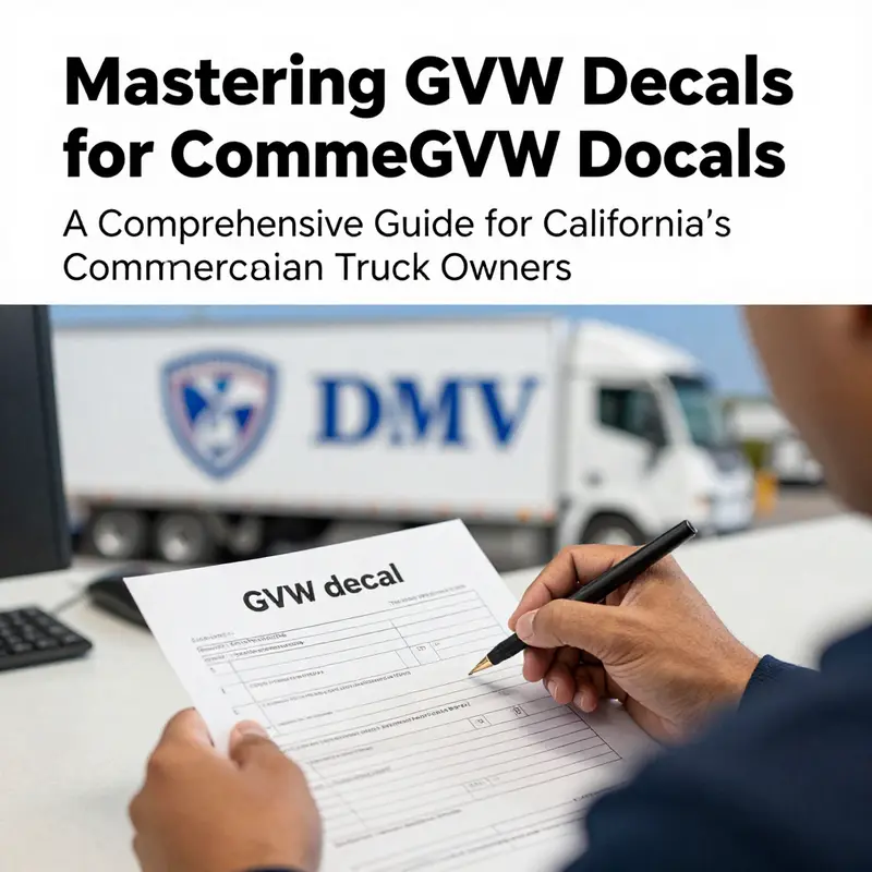 A commercial truck with its GVW certification label clear and visible, demonstrating the importance of knowing your vehicle’s maximum weight.