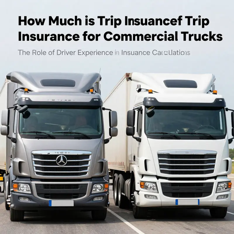 Factors influencing trip insurance premiums for commercial trucks.