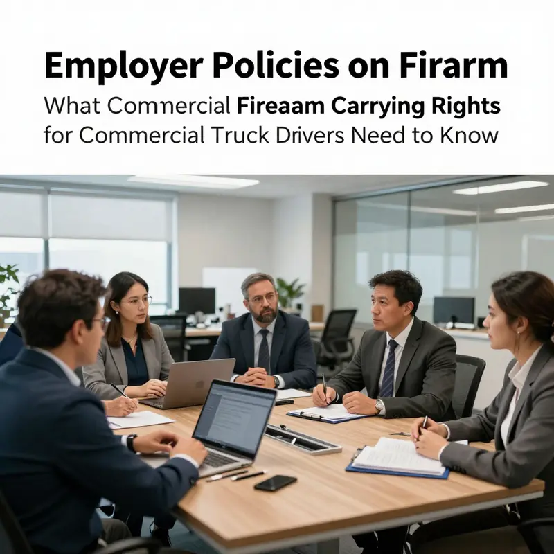 Federal regulations set the framework for firearm possession among commercial truck drivers.