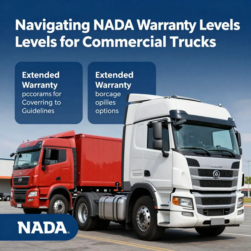 Key components covered under the basic warranty levels according to NADA standards.