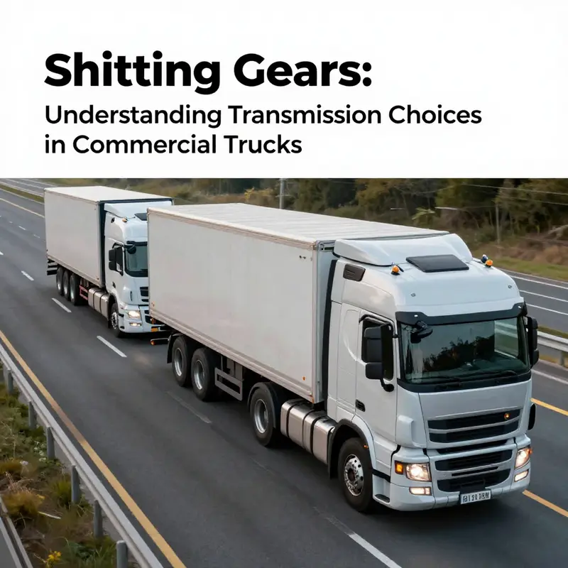 A manual transmission gear stick inside a commercial truck, representing traditional driving methods in freight transport.