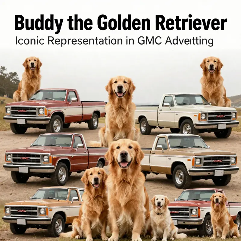 Buddy, the golden retriever puppy, captures hearts in the GMC truck commercial.