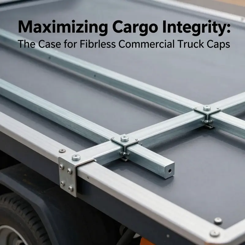 Illustration showcasing the benefits of fiberglass truck caps in a professional setting.