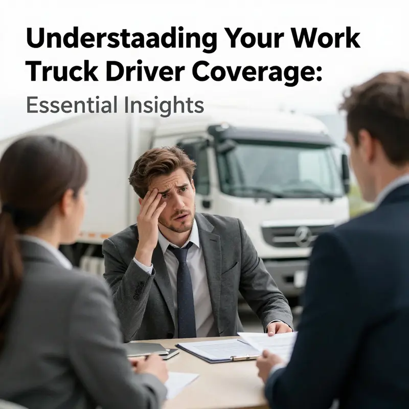 Employees at a logistics company discussing truck usage and liability coverage.