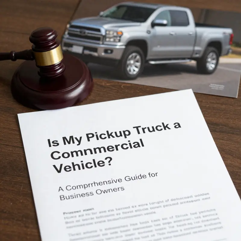 Understanding how usage determines if your pickup truck is considered a commercial vehicle.