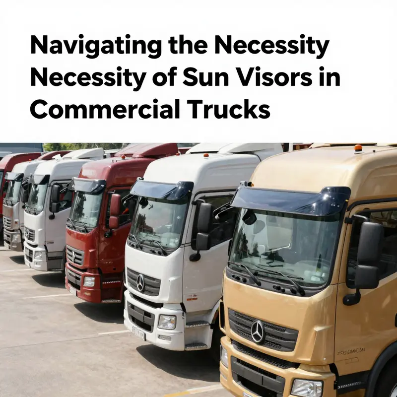 An overview of commercial truck regulations concerning sun visor requirements.