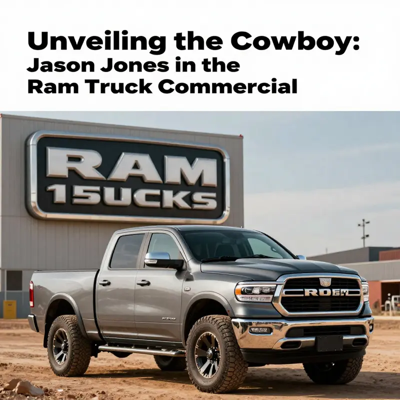 Jason Jones embodies the cowboy spirit in the Ram Truck commercial.