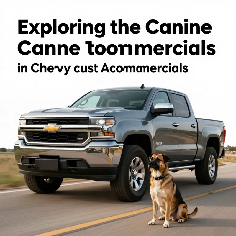 A glimpse into the various dog breeds that enhance Chevy truck commercials.