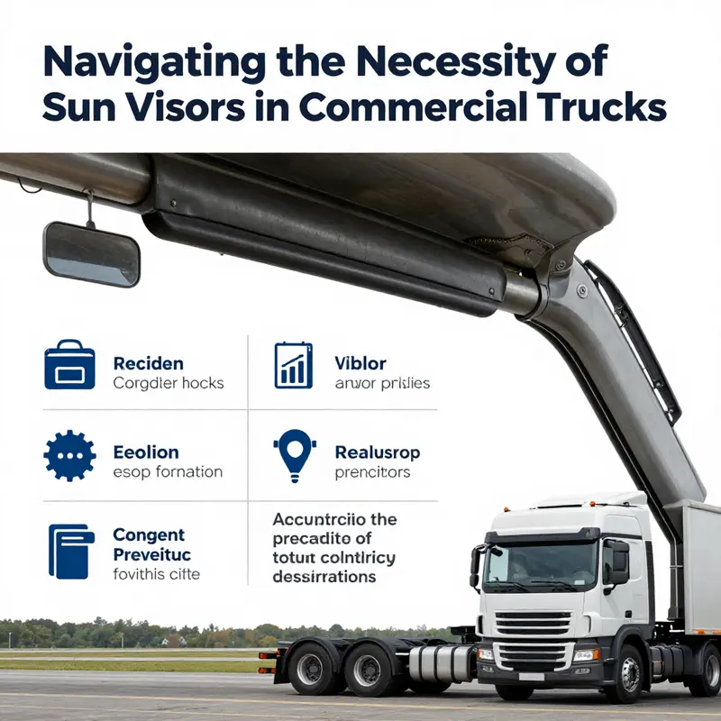 An overview of commercial truck regulations concerning sun visor requirements.