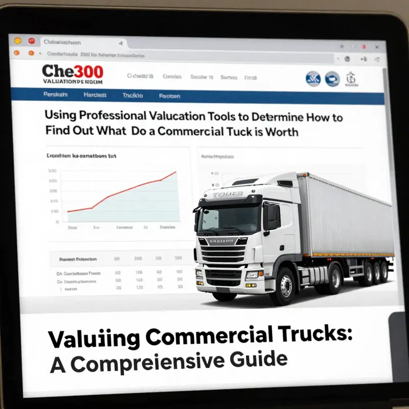 Inspection of a commercial truck’s dashboard and maintenance records affecting truck value.