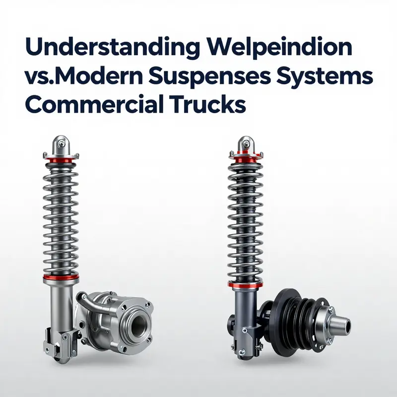 Illustration of the mechanics of a walking beam suspension system in commercial trucks.
