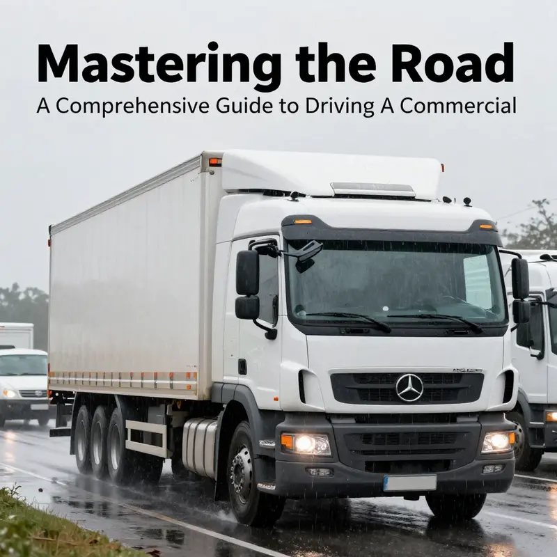 A driver conducting a pre-drive inspection to ensure vehicle safety and readiness.