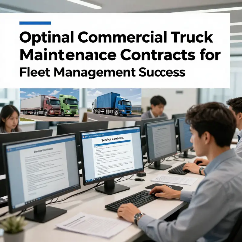 Overview of contract maintenance options for commercial trucks highlighting key components and services.