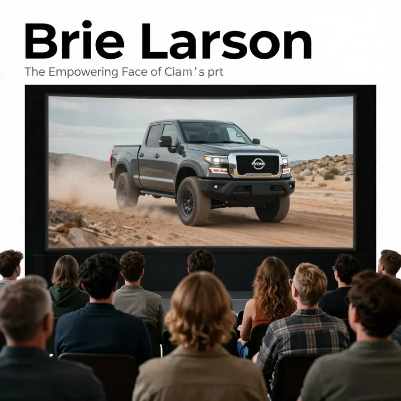 Brie Larson, the actress featured in Nissan’s empowering truck commercial.