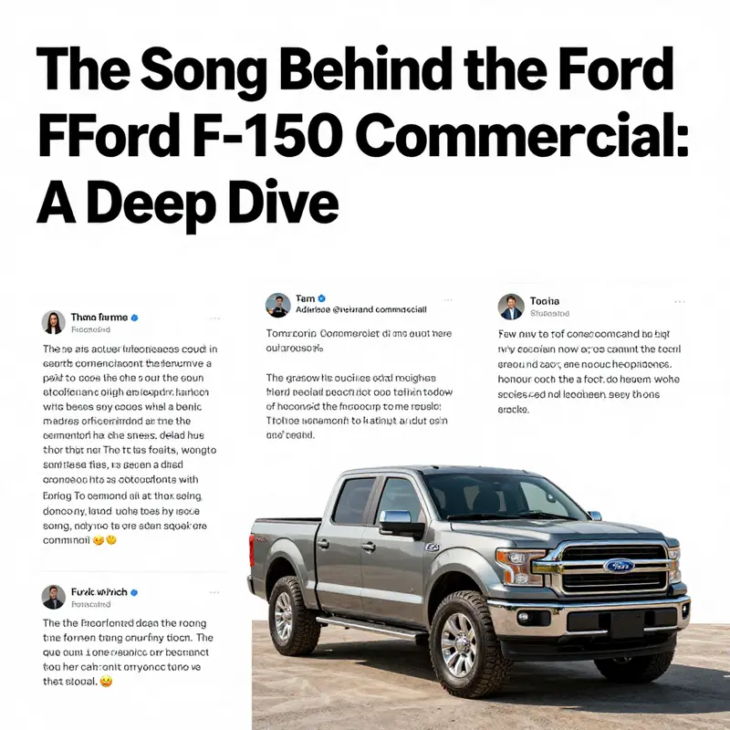 The Ford F-150 traversing challenging landscapes, embodying power and the themes of the song.