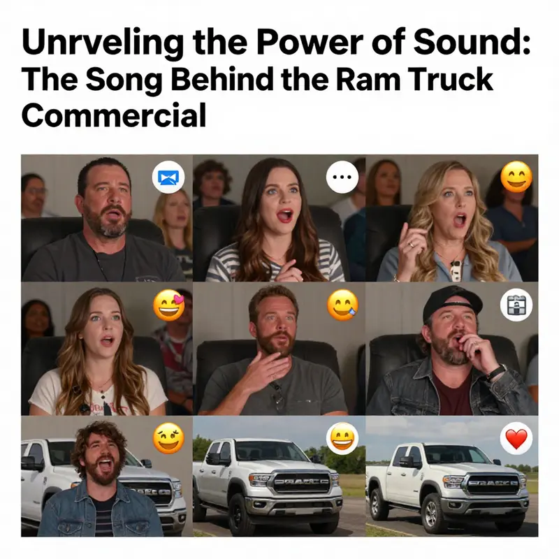 The synergy between the Ram Truck and the energetic track enhances brand perception.