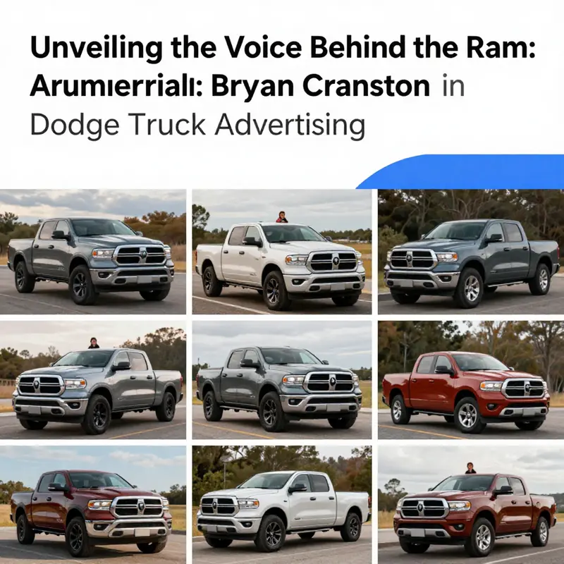 Bryan Cranston in a sound studio, lending his iconic voice to Ram Truck commercials.