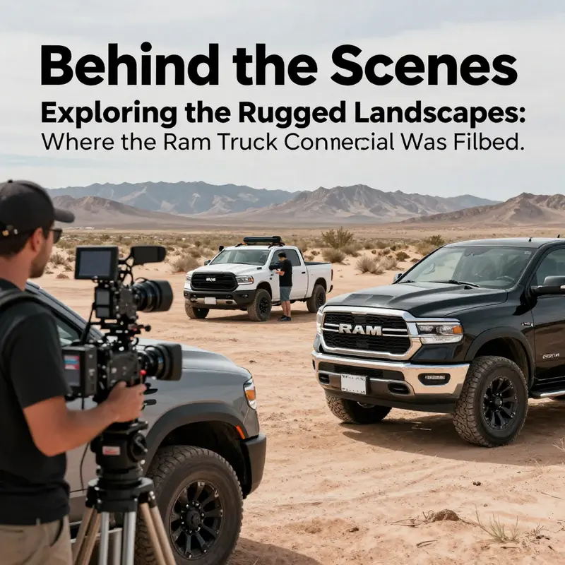 The stunning Sonoran Desert in Arizona, a key filming location for the Ram Truck commercial.