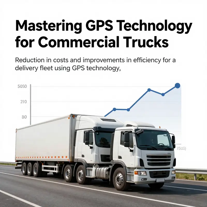 Technician installing a GPS tracking device in a commercial truck.