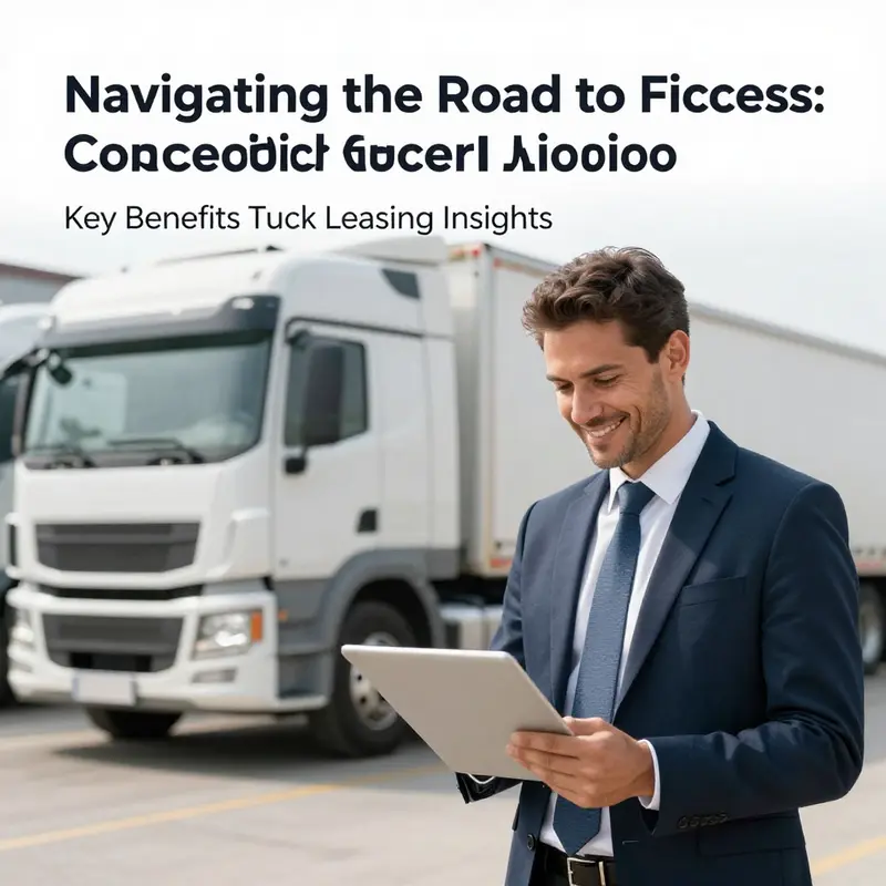 A visual representation of various commercial truck leasing options.