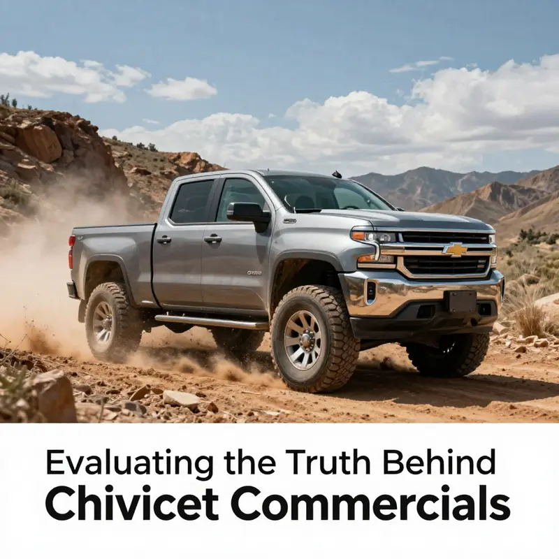 Chevy trucks are often displayed in commercials overcoming extreme challenges, raising questions about real-world performance.