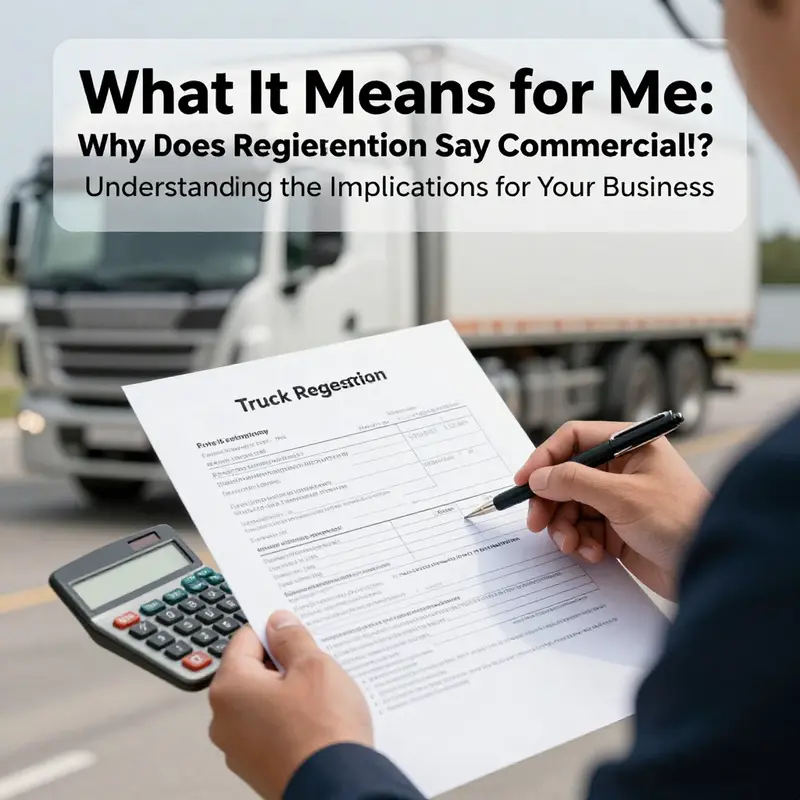 Visual representation of how trucks are classified as commercial or personal.