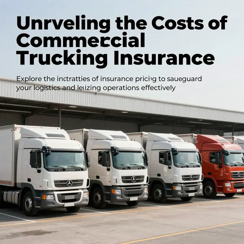 An expansive view of commercial trucks symbolizing the importance of proper insurance in the trucking industry.
