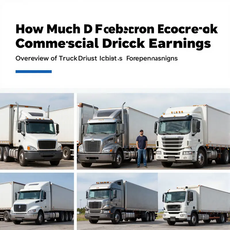 An overview of salaries and earnings among diverse commercial truck drivers in the industry.