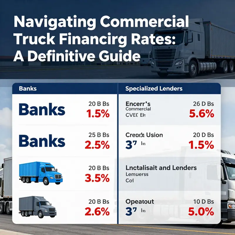 The determinants influencing commercial truck financing rates.