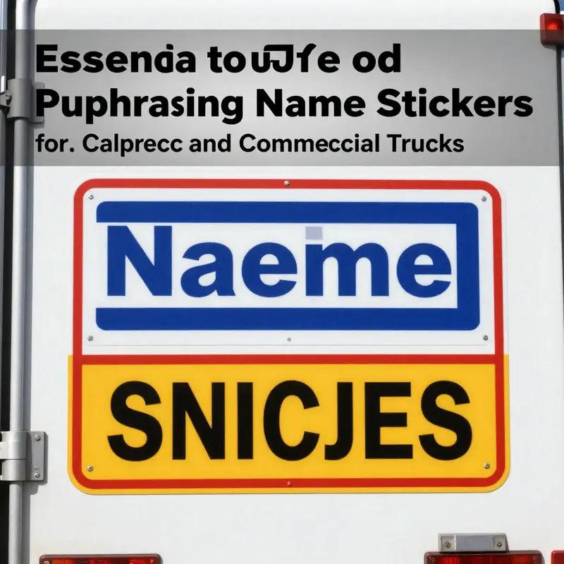 Diverse suppliers offer an array of name stickers for commercial trucks, catering to branding and safety needs.