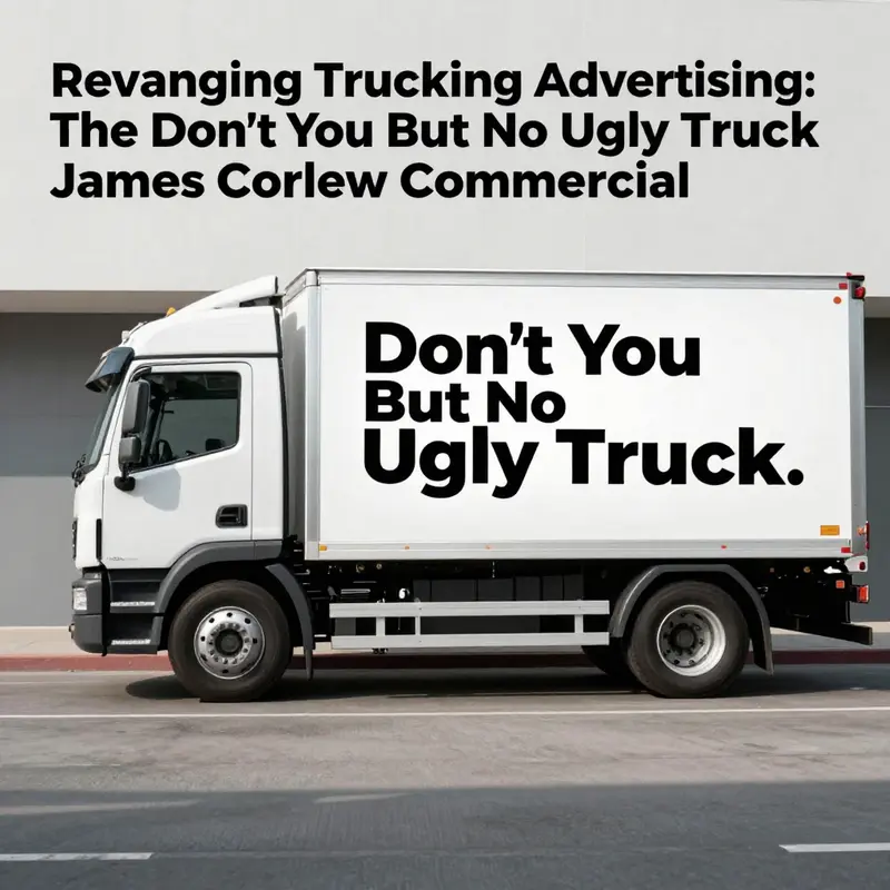 The visual representation of the ‘Don’t You But No Ugly Truck’ concept showcases the emphasis on design and branding.