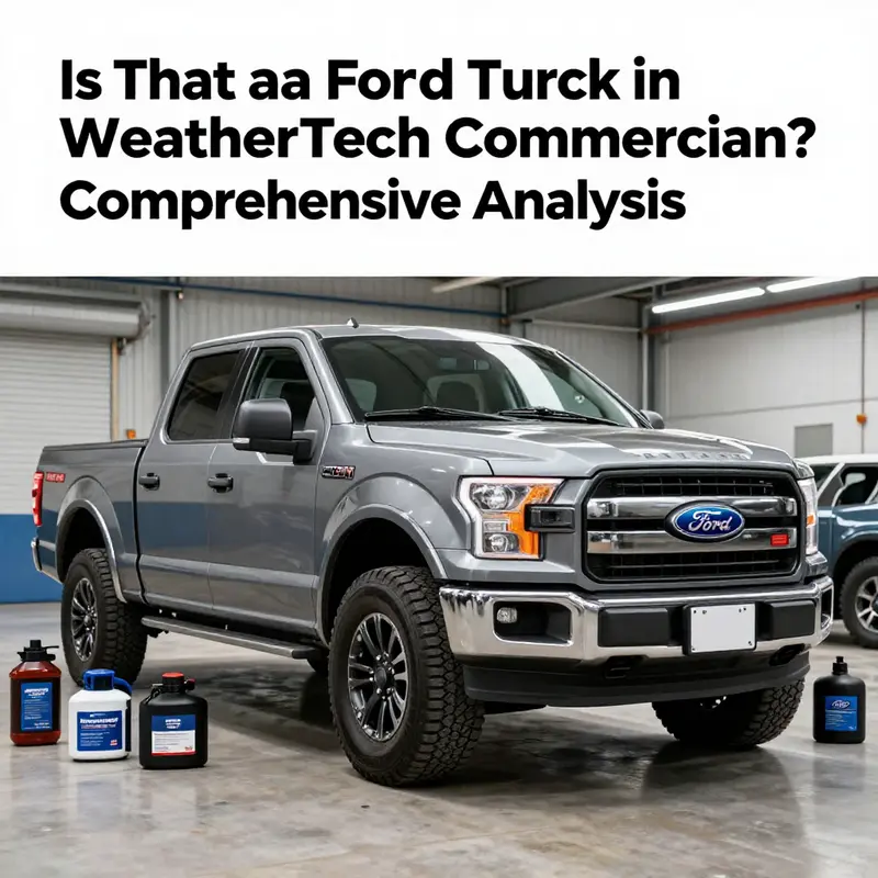 A panoramic image of a Ford F-150 with WeatherTech products in a rugged industrial setting.