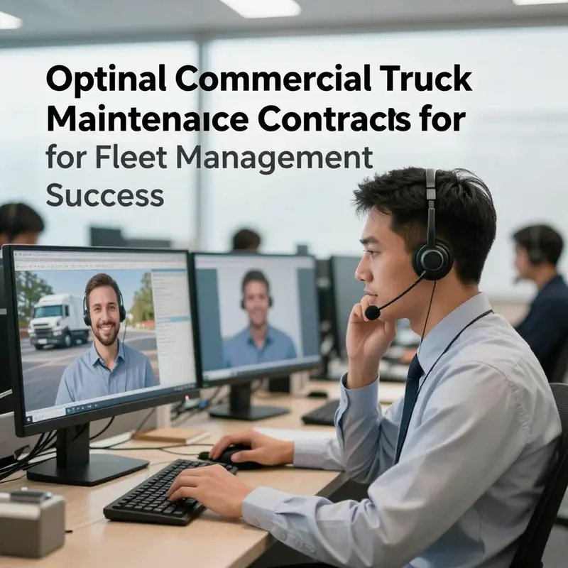 Overview of contract maintenance options for commercial trucks highlighting key components and services.