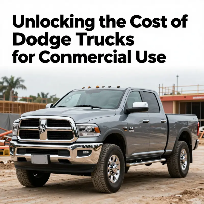 The Dodge Ram 3500 truck, a staple in the commercial and construction industry, exemplifying its robust capacity.