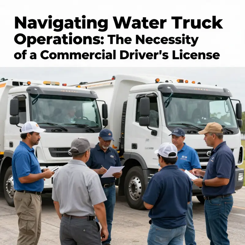 The critical role of CDLs in safely operating water trucks in various industries.