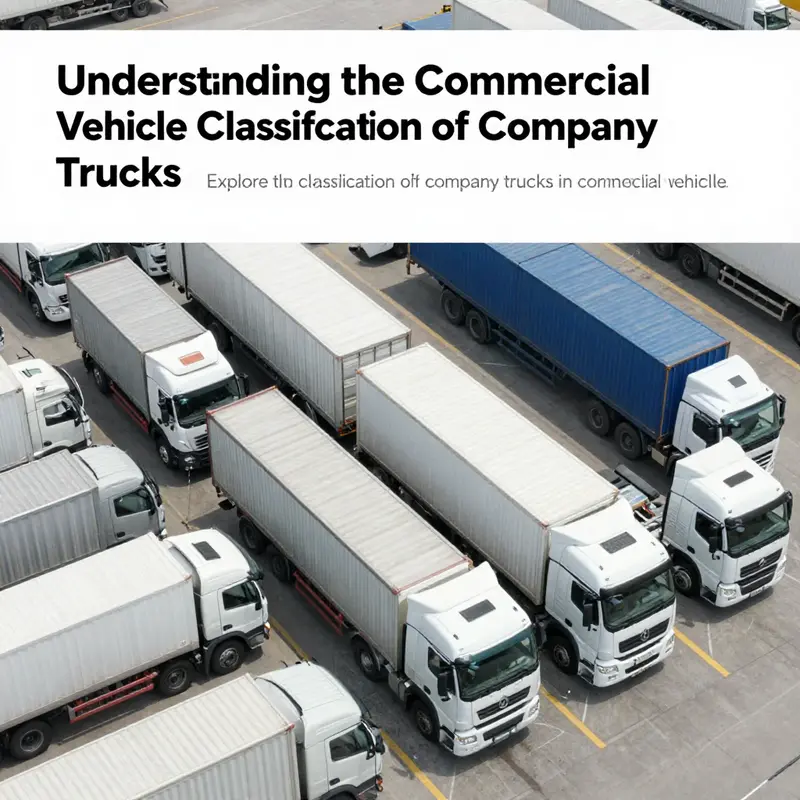An expansive logistics center filled with company trucks, emphasizing the relevance of commercial vehicle classifications.