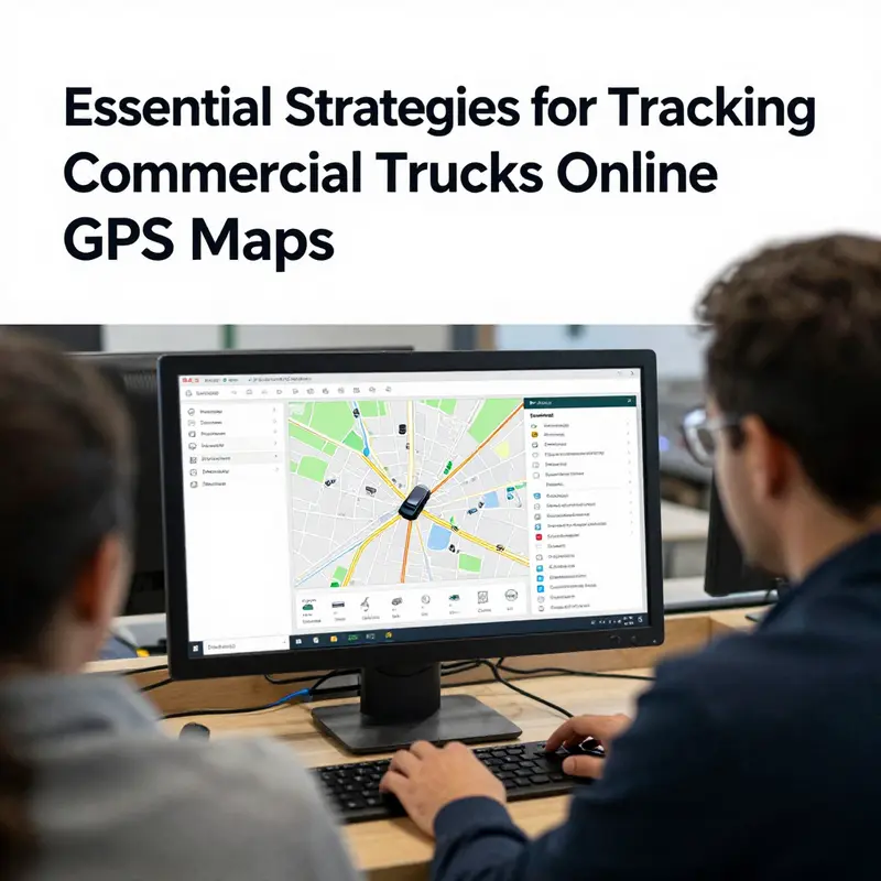 Fleet manager utilizing GPS tracking software for real-time vehicle monitoring.