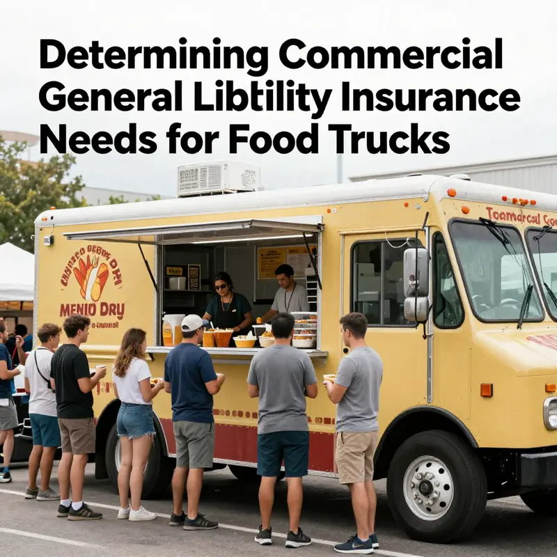 Food trucks operating in diverse locations with specific insurance requirements.