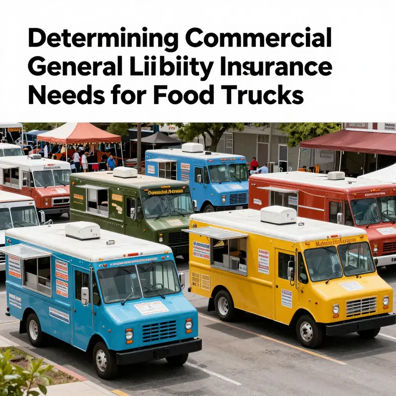 Food trucks operating in diverse locations with specific insurance requirements.