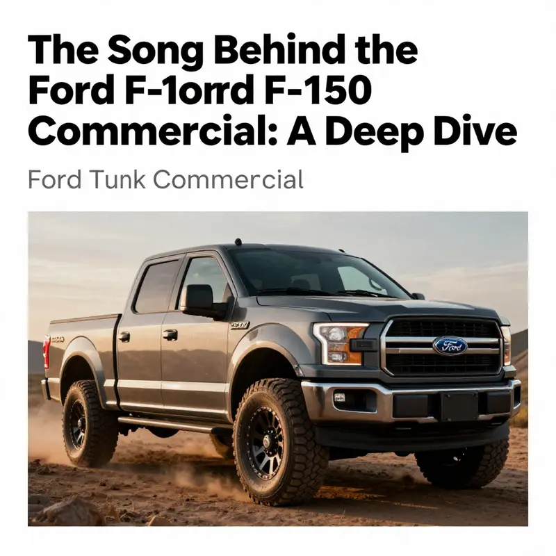 The Ford F-150 traversing challenging landscapes, embodying power and the themes of the song.