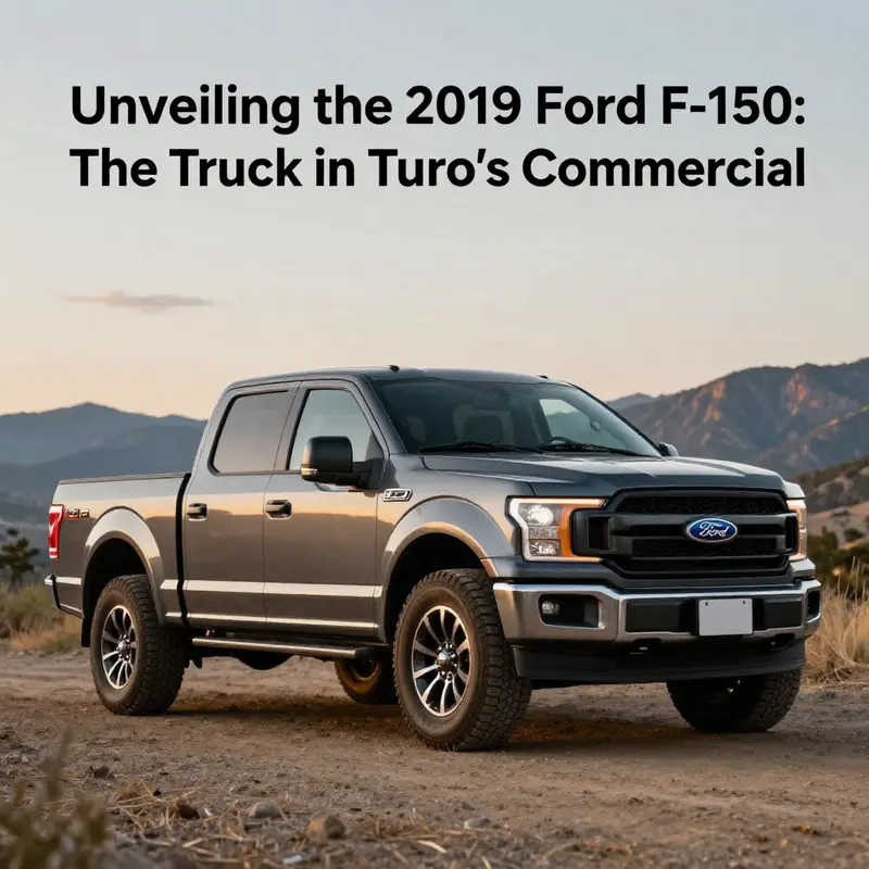 The 2019 Ford F-150, the embodiment of performance and versatility in Turo’s commercial.
