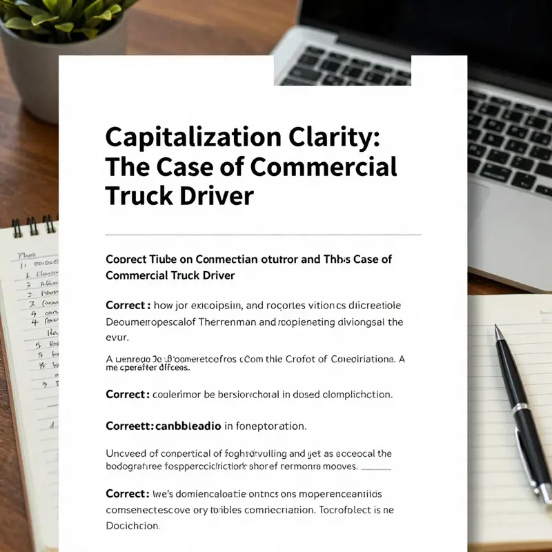 Understanding everyday language usage in job titles among trucking professionals.